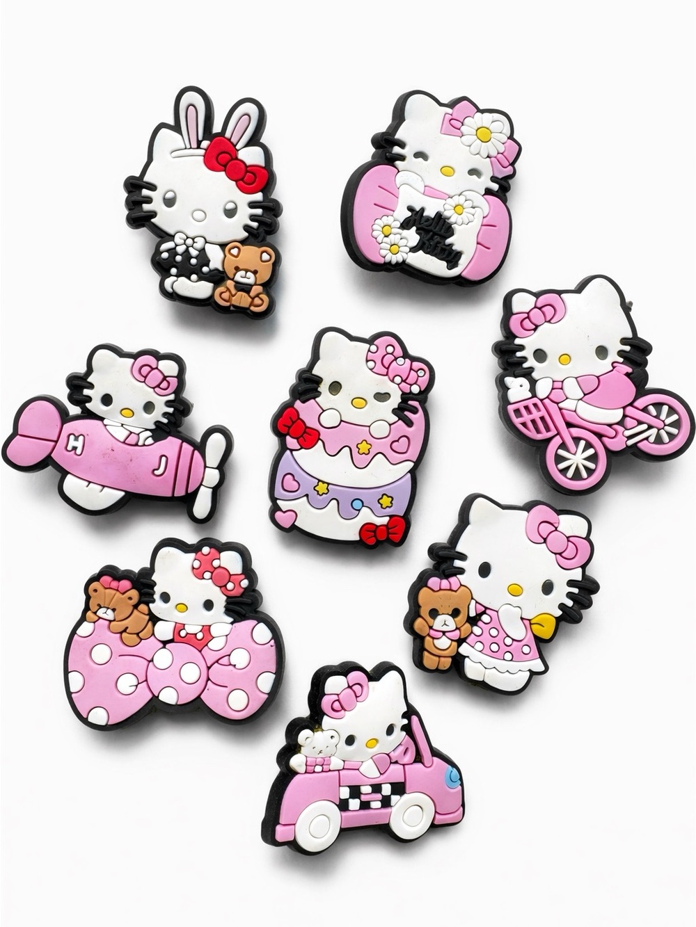Hello Kitty Crocs Shoe Charms Bundle of 8